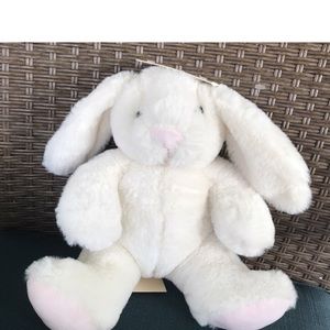 Kelly baby 9.5 inch plush bunny with rattle NWT
